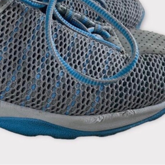 Pearl Izumi Gray Blue 5053 Cycling Lace Up Low Top Mesh Sneakers US 6 Euro 37 - Picture 7 of 9